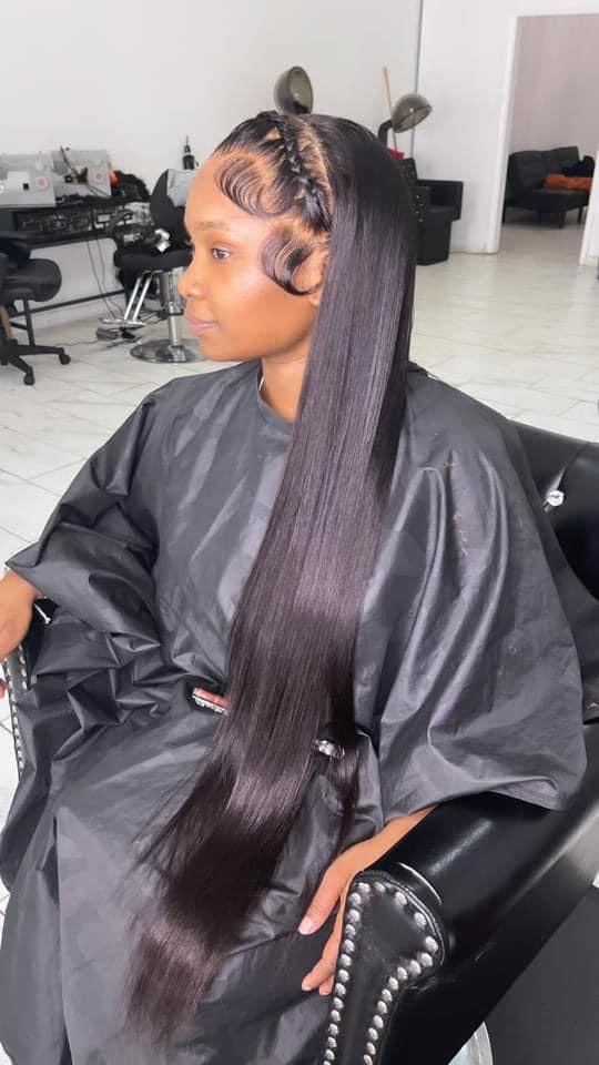 Straight lace frontal